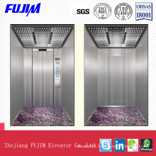 Belle machine de design Ascenseur de passagers sans chambre avec Plateau transparent Arylic Plafond